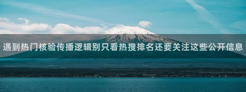 黑料爆料中心:遇到热门核验传播逻辑别只看热搜排名还要关注这些公开信息