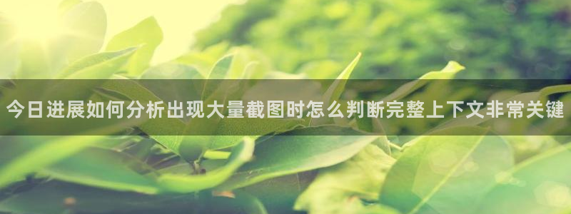 黑料爆料热门内容:今日进展如何分析出现大量截图时怎么判断完整上下文非常关键